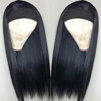 Great Grace Малайзия Hair 180 Density Директни перуки за черни Жени Пълен машинно 10-26 инча лента за глава От човешки косъм Перуки