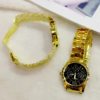 имитация на злато часа prop watch male women ' s skit movie TV хип-хоп jitter gold watch