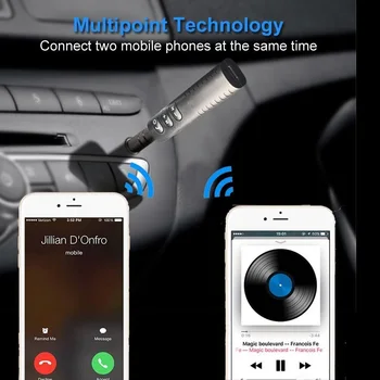 3,5 мм Жак Безжичен Приемник с Bluetooth 5.0 Безжичен Адаптер Aux Музика и Аудио Приемник Адаптер За Слушалки, PC, MP3 Високоговорител