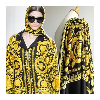 Барокова Мода Марка Шоу Дигитален Печат Модни Дрехи Полиестер Потребителски Плат за Рокли На Метър Alibaba Express