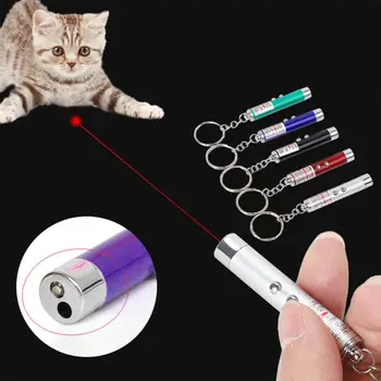 5 Mw LED Laser Пет Cat Toy Red Dot Light Sight 530Nm 405Nm от 650 nm Interactive Laser Pen Pointer Пет Доставки Cat Toys Случаен Цвят