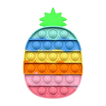 Push Pops System it Bubble Pineapple Rainbow Color Fidget Toys Аутизъм Special Needs Sensory Anti-Stress Relief Играчки Детски играчки