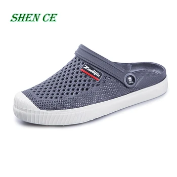 ШЕН CE 2020 New 4 Colors Croc Men Shoes Band Сандали Summer Beach Swimming Water Мъжки Обувки