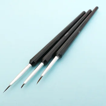 3 БР./компл. Nail Art Brush Pen Dotting Живопис Drawing Фен Line Builder Design Полски Гел UV-Съвети за Декорация на Маникюр Инструменти Красота