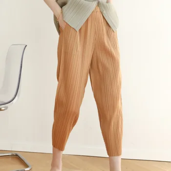 Issey factory директна доставка на летните гънки 2021 година Miyake pleats for a lifetime fashion casual redish pants