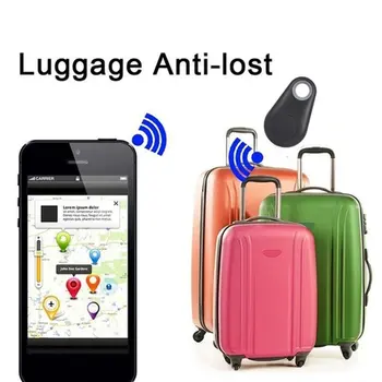 Mini Vogue Smart Dog Pets Bluetooth-съвместими 4.0 GPS Tracker Anti-lost Alarm Tag Wireless Child Bag Портфейла Key Finder Локатор