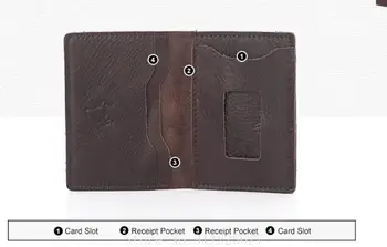 Xiaomi Мъжка Мода в Чантата си Спортна Карта за Носене на Притежателя на Картата Чанта Crazy Horse Волска кожа Antimagnetic RFID Мрежи
