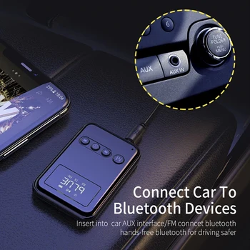 Bluetooth 5.0 Предавател, Приемник, 3,5 мм Жак Aux Аудио Безжичен Адаптер За PC TV Слушалки на Автомобила Bluetooth 5 0 Приемник