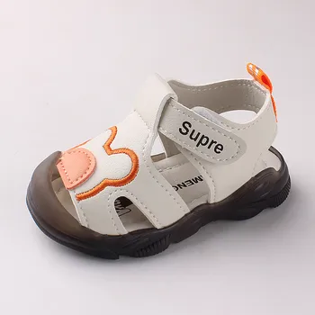 Сандали За деца Момичета 2021 Sandalias Baby Girls Shoes Boys Sandals Rabbit Cartoon Мека гума устойчива на плъзгане Летни Обувки За деца