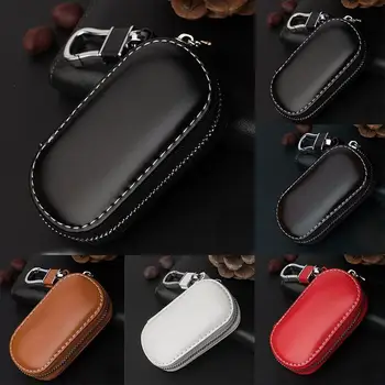 Key Pack Leather Key Holder Unisex Ключодържател Covers Bag Creative Car Key Car Accessories L Case Zipper V2T6
