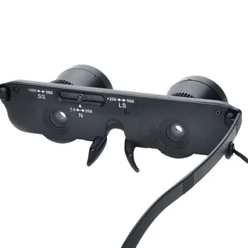 Високо качество на Преносим 3X28 Риболов Лупа Двойна Очите Очила Открит Риболов Бинокли, Оптика Очила Измервателен Инструмент