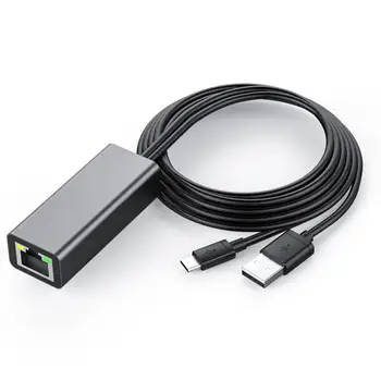 Нов За Chromecast Ethernet Адаптер USB 2.0, RJ-45 За Google За Chromecast 2 1 Ultra Audio TV Stick Micro USB Мрежова карта