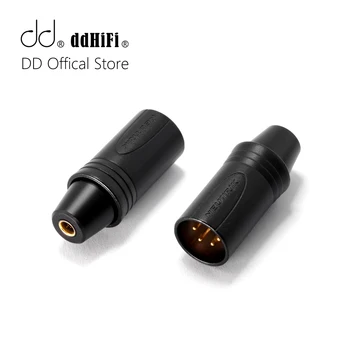 DD ddHiFi XLR44B XLR 4pin до 4,4 мм Балансиран адаптер, Адаптиране на Традиционни десктоп устройства XLR до 4,4 мм аудиоустройствам или наушникам