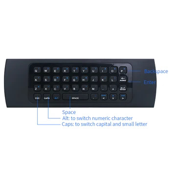 2.4 G USB Wireless Flying Mouse Remote Control nfrared Setting Многофункционална Мини Клавиатура За Smart TV На Samsung и LG