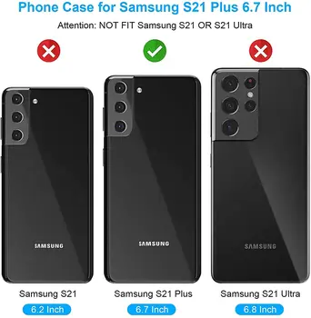 Кожен Портфейл Калъф за телефон Samsung Galaxy S21 Plus Glaxay S21+ 5G Gaxaly S21+5G S21plus 21S S S 21 21+ Магнитна флип-надолу на Кутията