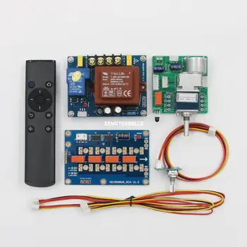 Hi-end ALPS 27 Motor Potentiometer Remote Control Volume Preamp Board +Захранване + Такса Аудиовыключателя