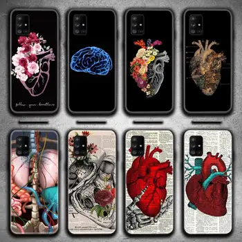 Горещо е Сърцето на Природата Анатомия на Човека Д-р Калъф За Телефон Samsung Galaxy A21S A01 A11 A31 A81 A10 A20E A30 A40 A50 A70 A80 A71 A51