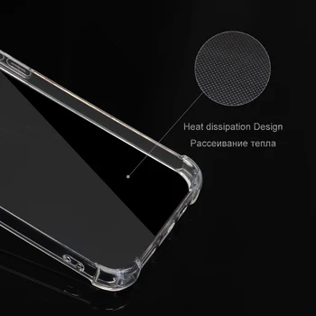 За Realme 6i Shockproof HD Clear Прозрачен Силиконов TPU Soft Phone Case Back Cover Корпуса Funda