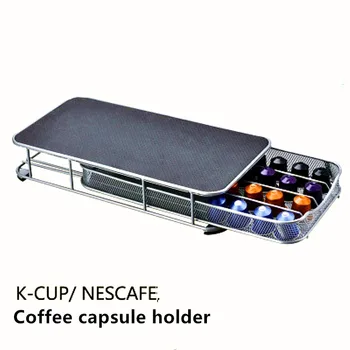 2019 Кафе Притежателя Кутия За Съхранение Кафе на Капсули Организатор за 40шт Капсули Nespresso