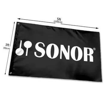 Sonor Барабани на Guitar Music Logo-Популярните Тениски в Черно И Бяло S 3Xl Естетически Хипстер Нормален Плюс Размера на Хартата