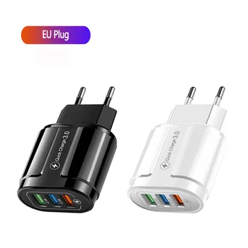 3USB Fast Charger Quick Charge Universal Wall Mobile Phone Tablet Chargers For Phone Charging Charger