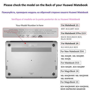 Леопардовая Кожа Твърд PVC Калъф Huawei Matebook D 14 D15 2020 PC Защитен За Капитан 13 14 X Pro 13.9 Honor Magicbook 14 15
