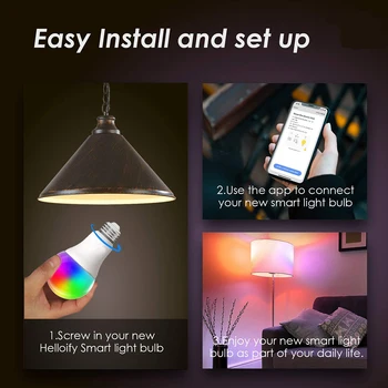 20W Smart Bulb E27 B22 LED Lamp IR Remote Control Or Wifi Siri Voice Dimmable Алекса Google Assistant RGB AC85V-265V IOS Android