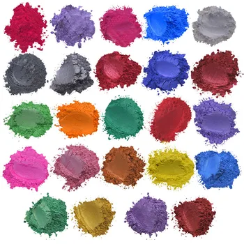 2021 Нова Епоксидна Смола Метална 24 цвят x5 g Сапун Цвят Набор от Цвят Пигмент на Прах от Слюда Цвят пигмент на прах от Слюда
