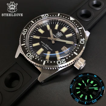 STEELDIVE 1962 Dive Watch Автоматични Механични Часовници Steel 316L 200M Dive Watch NH35 Sapphire C3 Luminous Diver Watches