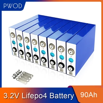PWOD 48 бр. акумулаторна батерия lifepo4 3.2 V 90Ah да направите батерия се използва за външно у дома електрическа батерия ЕС, САЩ tax free