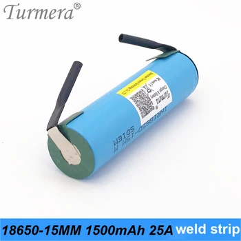 Turmera INR18650-15MM 1500mah 25A 3.6 V на Поялник Никел за отвертка Shura На Батерията и Прахосмукачка Използването на Електроинструмента