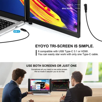Eyoyo Dual Portable IPS Monitor 10