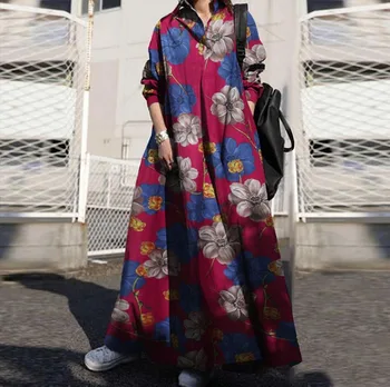 M-5XL Плюс Размера на Нов Арабски Елегантен Свободен Кафтан Абая Ислямска Мода Мюсюлманската Макси Рокля на модния Дизайн Жени Дубай Абая Рокля