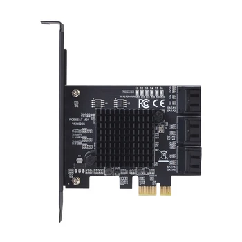 6 Порта SATA 3 PCI Express Expansion Card PCI-E SATA Контролер PCIE to SATA 6 gb Card Adapter Add with Heat Sink for HDD SSD