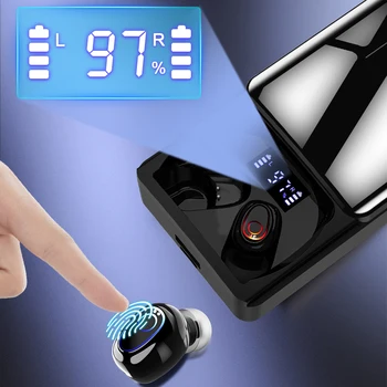 Bluetooth 5.1 Слушалки 10000mAh зарядно устройство ще захранване на Скоростната Безжични Слушалки 9D Стерео Спортни Водоустойчиви Слушалки Слушалки С Двоен Микрофон