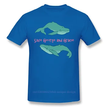 Висококачествено Мъжко Облекло Star Trek Science Fiction Series Space Travel Тениска Save George And Gracie Shirt Fashion С Къс Ръкав