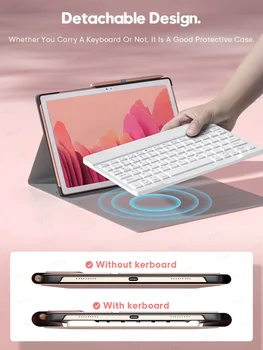 Клавиатура Мишка Калъф за Samsung Tab S6 Lite Funda Tablet За Samsung Galaxy Tab A7 2020 S6 S7 S5e S4 A 2019 2016 10.1 2018 Капак