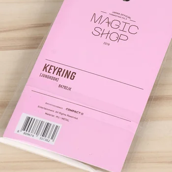 Kpop Bangtan Boys Албум Magic Shop Същия Ключодържатели Творчески ПУ Метални Ключодържатели Чанта с Висулка Ключ Тинг Аксесоари
