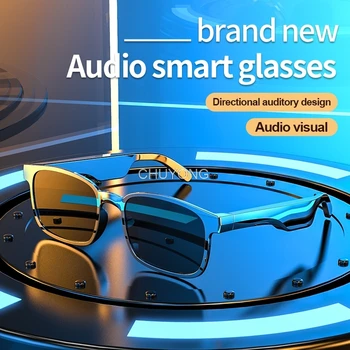 CHUYONG TWS Bluetooth Слушалки Каране Мотоциклетни Очила Слънчеви очила с MP3 Телефон Мотор Спорт На Открито Бягане