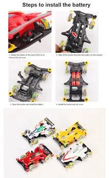 Класически Mini 4WD Модели Автомобили, детски Електрически Играчки за Кола задвижващи колела Коли Играчки Модели Автомобили Носталгия Забавни Играчки За Бебето