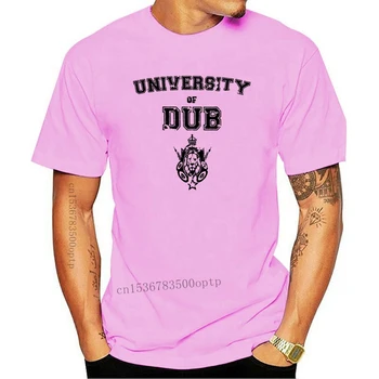 Музикална Тениска University Of Dub Slogan Distressed Sound System Reggae Step TEE Shirt Памук С Къс Ръкав