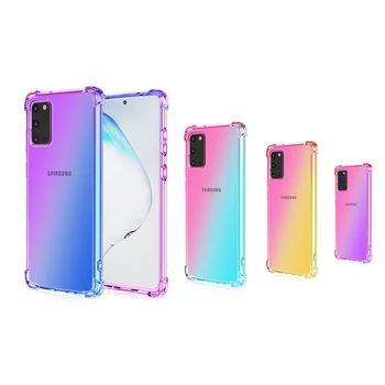 Прозрачна градиентный калъф за телефон Samsung Galaxy S20 FE S20 lite S20 Plus S10 5G S10 S10E Plus S9 S10 Plus S9 Мека Капачка