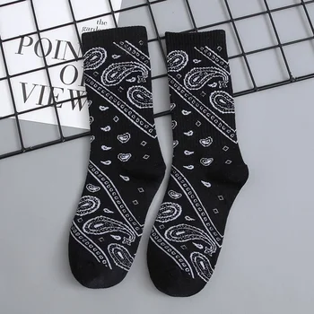 Korea Fashion Street Harajuku Fashion Hip Hop Чорапи Печатна надпис Happy Woman Чорапи Men Crazy Novelty Socks