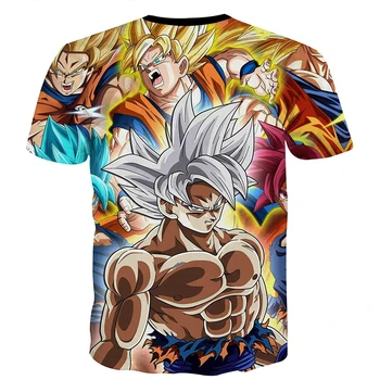 2021 New DBZ Bulma борба зеленчуци T-shirt 3D Men Women Аниме Kid Goku Goten Gohan T Shirt Harajuku Summer Tee Тениски
