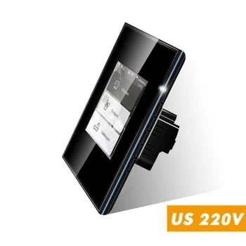4 В 1 Smart Home Switch Wifi LCD Smart Wall Light Switch Консумация на енергия R2Max L8-HS 1/2 / 3gang Лампа Завеса на Сцената Ключ