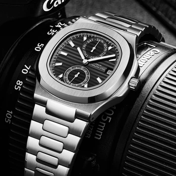 DIDUN New Watches Мъжки Luxury Brand Watch Men Водоустойчив кварцов Ръчен Часовник Спортен Часовник Хронограф Relogio Masculino