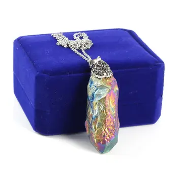Нова Гореща Разпродажба Crystal Оригинален Камък Висулка Колие Чар, Темперамент Колие Аксесоари Бижута Подарък За жени