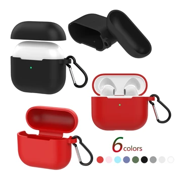Цветни Меки Силиконови Защитни Капаци Bluetooth Безжична Водоустойчив Калъф За Слушалки-AirPods Pro 4 mini Charging Box Чанти
