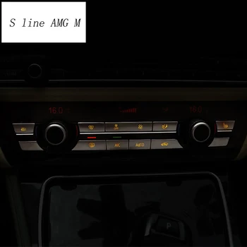 Оформление на автомобила Климатик CD Панел Бутон за Покриване на Вътрешната Дръжка на Ключа Стикер За BMW 5 6 7 Серия f10 f11 f18 F12 F07 f01 f02