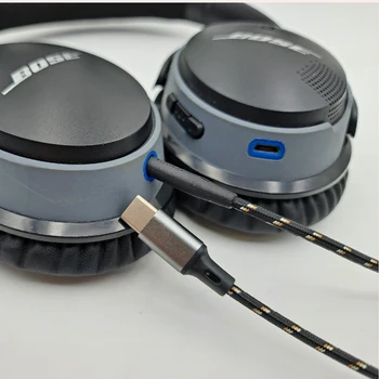 Earmax кабел за слушалки за Bose OE2 AE2 QC25 QC35 type-c / светкавица за iphone12 11 8plus слушалки монокристален меден кабел